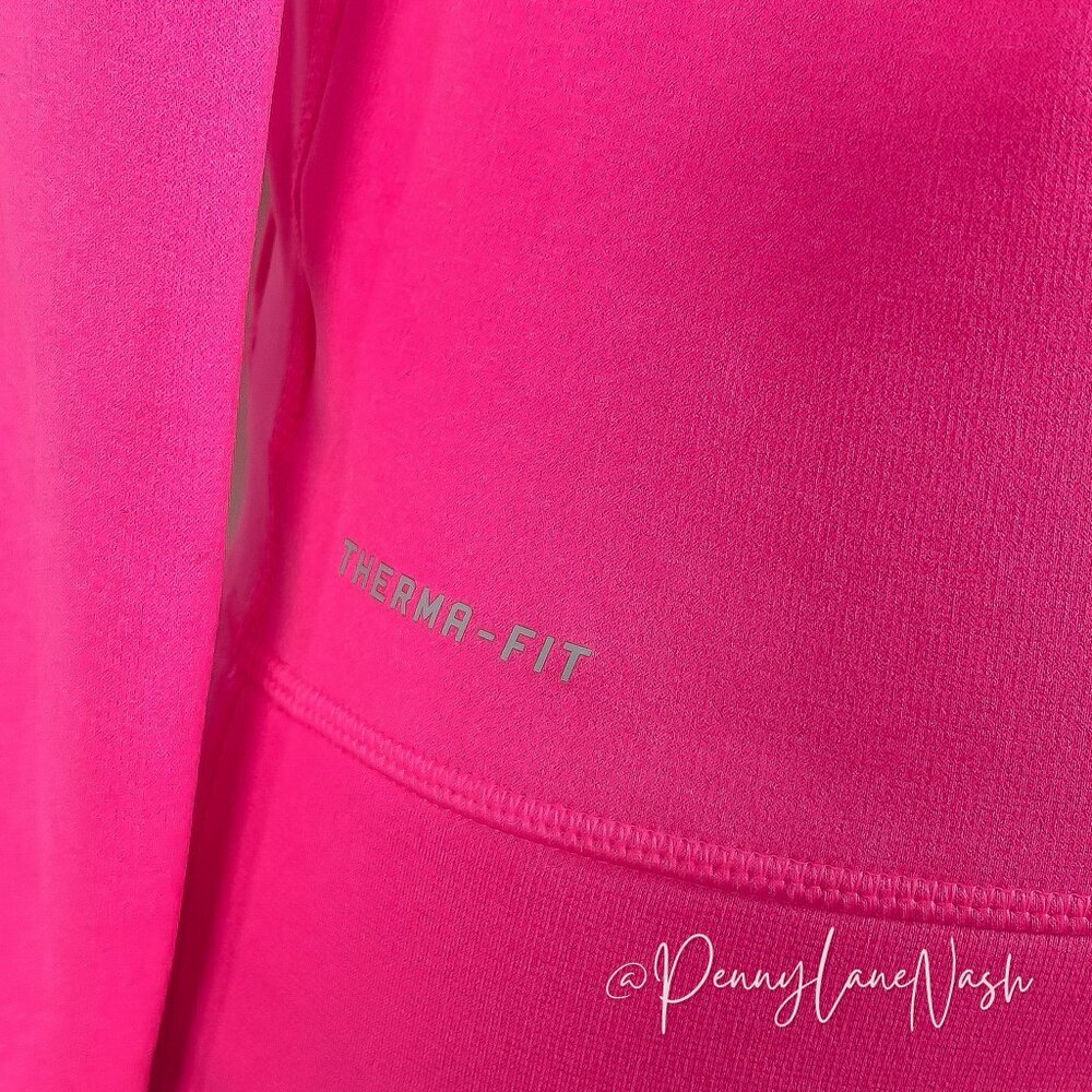 Nike Therma Fit Fleece Pullover Sweatshirt Pink - Picture 11 of 11